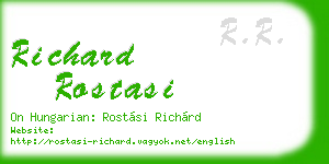 richard rostasi business card